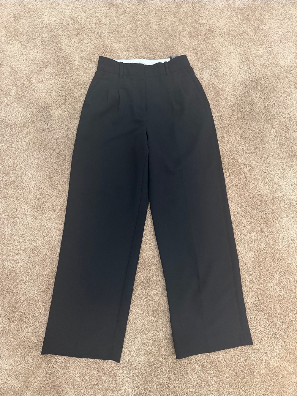 Wilfred Black Wide-Leg Tailored Pants